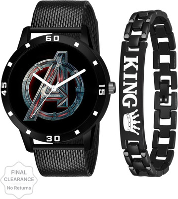 just like BLACK KING BRACELET COMBO SET FOR MEN Analog Watch  - For Boys