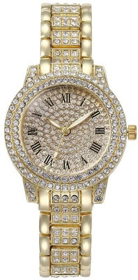 LEATHERTONE ROMAN GLOWME Women's Analogue Wrist Watch – Rose Gold Diamond. Analog Watch  - For Women