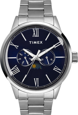 TIMEX TWEG19944 Blue Round Dial Quartz Analog Watch  - For Men