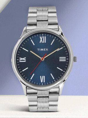 TIMEX Blue Dial Stainless Steel Analog Watch  - For Men