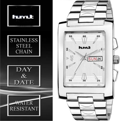 Hmrt Imperial Day Date Functioning Black Dial Day Date Functioning Silver Dial Stainless Steel Chain Imerial Analog Watch  - For Men