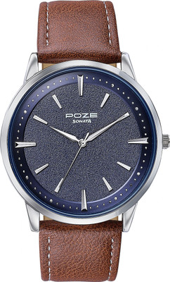SONATA Poze Sonata Poze Tide And Tan Quartz Blue Round Dial Men's Watch / Analog Watch  - For Men