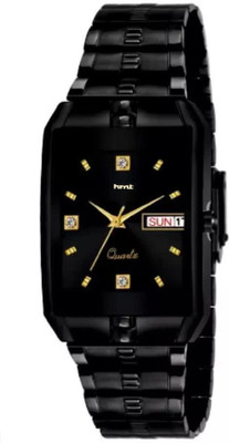 house of common BW605 HLMT Black Color Exclusive Date & Day watch for Men & Boys Analog Watch  - For Men & Women