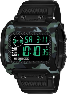 TrackFly 9097 ARMY RING BLACK Chronograph Multifunctional Sport Metal Body fashionable wrist watch Digital Watch  - For Men