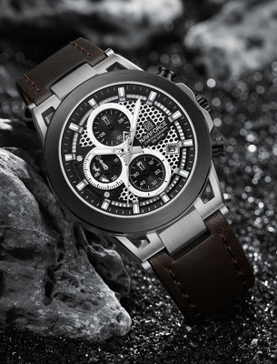 NAVIFORCE NF8073 Unique Brown color Genuine Leather chronograph Analog Watch  - For Men