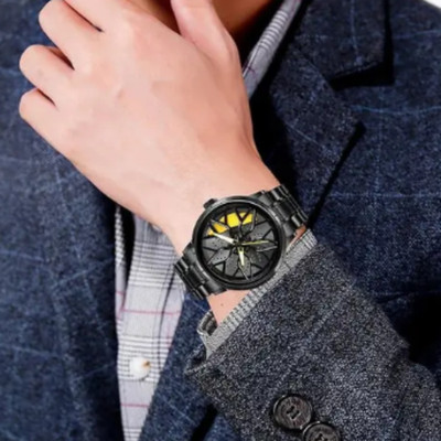 JARURATI STORE Men’s Rotating Wheel Dial Analog Watch A23 Rotating Analog Watch-23 Analog Watch  - For Men