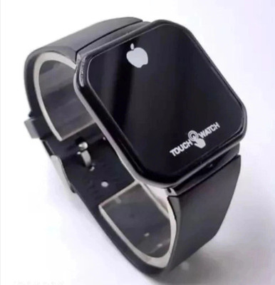 DSS COLLECTION Trendy Black Colour Touch Sensor Aple Logo Digital Watch for Unisex Muskan Creations Digital Watch  - For Boys & Girls