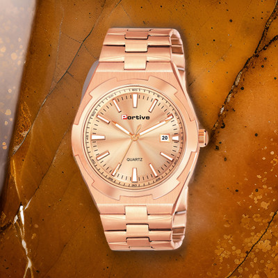 Portive 3009_PLAIN_ROSE GOLD 3009 Analog Watch  - For Men
