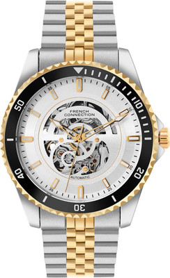 French Connection AETHER DRIVE AETHER DRIVE Silver Round Dial Automatic Watch Analog Watch  - For Men