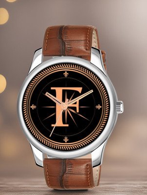 FEMEO ALPHA-F-NEWAVO-SIL-DBRW-1 Alpha Heritage Collection F Brown Strap Watch for Man & Boys Analog Watch  - For Men