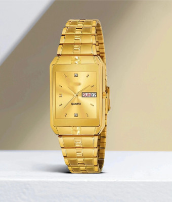 Shop clozer Gold Material Analog Watch For Men|Best Watch For Men Gold Analog Watch  - For Men