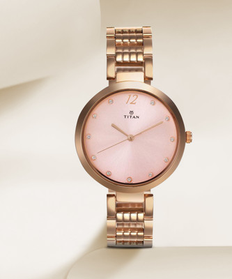 Titan NP2480WM03 LPURP Fashion Basics Analog Watch  - For Women