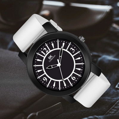 IIK Collection IIK-988M1 Silicon Strap Watch for Men Round Dial with Adjustable Flexible Silicon Strap Analog Watch  - For Men