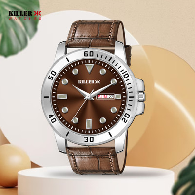KILLER KILLER-9200-BROWN Working Day and Date Analog Watch  - For Men