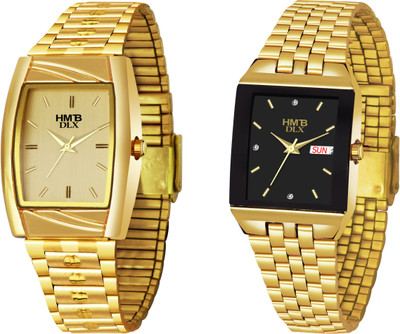 HMTB DLX Analog Stainless Steel Gold Chain bsp-70 Analog Stainless Steel Gold Chain bsp-70 Analog Watch  - For Men & Women