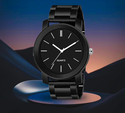SHURAI STEEL-CHAIN_PENDO Elevate Your Style with an All-Black Watch for men’s & boys Analog Watch  - For Men