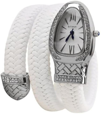 bifanxi Leather Strap Snake Watch Analog Watch  - For Women