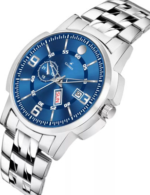 Giomex G5802SM02 DD Blue_1 With Silver Chain Premium Timepiece to wearing in Office & Festive Occasion Analog Watch  - For Men