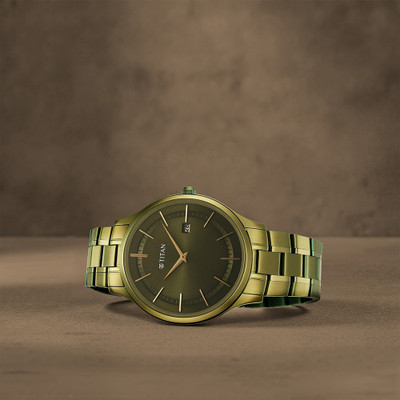 Titan 90142QM03 Classique Slim II Analog Watch  - For Men