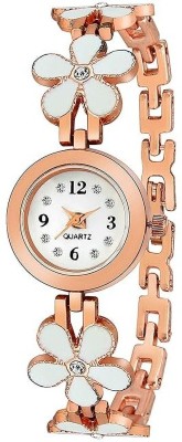 Hidelliya steel flower white Analog Watch  - For Women