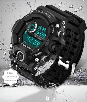 Acnos Water Resistance Digital Watch  - For Men