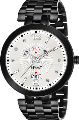 HYMT HM-7004 Original Black Plated Day & Date Functioning for Boys Analog Watch  - For Men