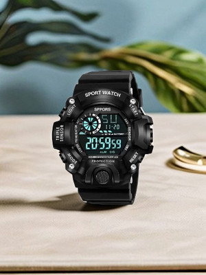 HISHOPRI Jee Shock Unisex Waterproof Sport Digital Watch For Men - Women & Children Digital Watch  - For Boys & Girls