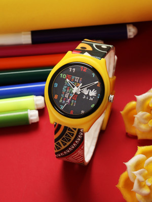 Ji And Ja JJ214 Ji and Ja Hindi Alphabet Kids Watch – Devanagari Dial | Ethnic Strap Analog Watch  - For Boys & Girls