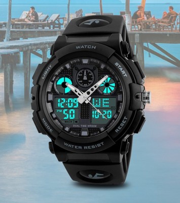 AWEX SKM 1270 Black Black Watch with Sports and Multi-Function Features Analog-Digital Watch  - For Men