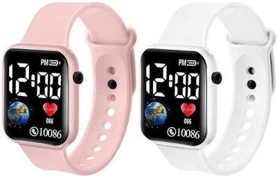 KIMY Kids' sports watch: good quality silicone LED digital display The most recent and cutting-edge design for a black LED display. Digital Watch  - For Boys & Girls