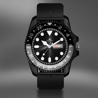 EMPERO EAB205 Magnetic Silicone Straps Day & Date Display Analog Watch  - For Men