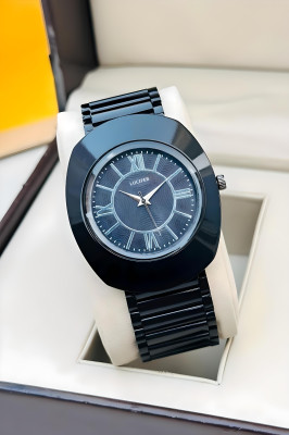 Lucifer DRM14 - BLACK Classic Business Fashion Waterproof Analog Mens Watches Trending men collection Adjustable Free Size Lock premium Smooth Quality Analog Watch  - For Men