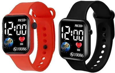 KIMY Kids' sports watch: good quality silicone LED digital display The most recent and cutting-edge design for a black LED display. Digital Watch  - For Boys & Girls