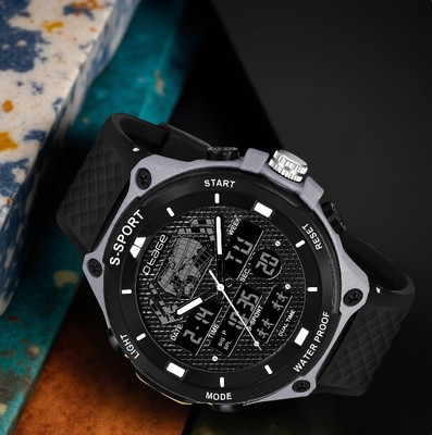otage Digital Waterproof Multifunction Analog-Digital Watch  - For Men