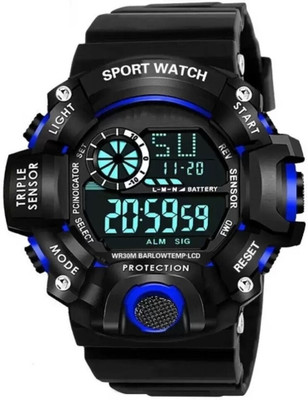 RareEagle Digital Sports Waterproof LED Military Smart Stopwatch Countdown Digital Watch Digital Watch  - For Boys & Girls