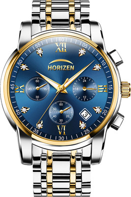 HORIZEN Chronograph Blue Analog Watch  - For Men