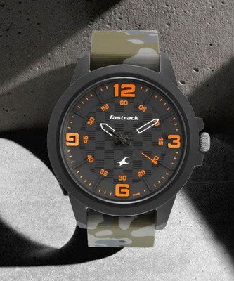 Fastrack Black Dial38048PP01 Analog Watch  - For Men