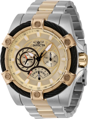 INVICTA 46867 Bolt Quartz Gold Dial Analog Watch  - For Men
