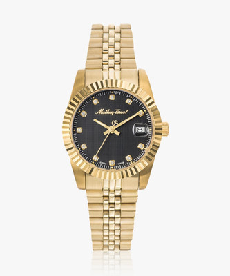 Mathey-Tissot D810PN Swiss Made Quartz Black Dial Analog Watch  - For Women