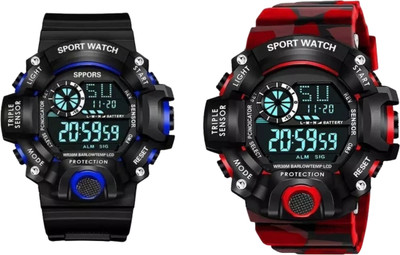 KIMY GE-WA-COMBO_ BL_BLU & RED_TYPE2 Digital Watch  - For Men