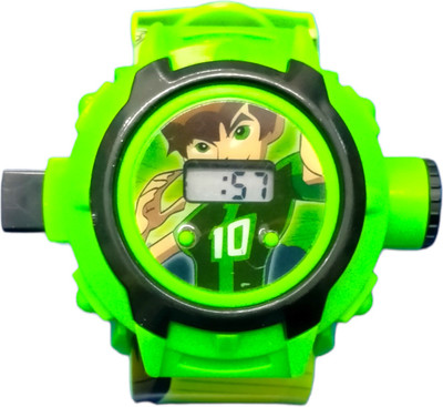 Caught Trendy New Generation Ben 10 24 Cartoon Image Projector Digital Watch For Kids And Best Gift item. Digital Watch  - For Boys & Girls