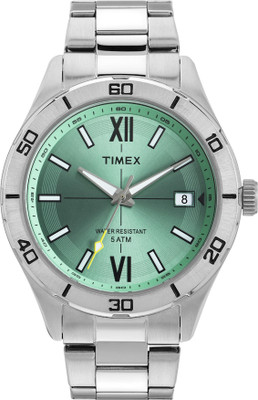 TIMEX TWEG295SMU01 Timex Green Round Dial Analog Watch  - For Men