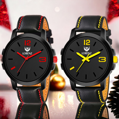 LORENZ MK-6163W Lorenz 2 Analog Watches Combo for Men | Watch for Boys | 6163W Analog Watch  - For Men