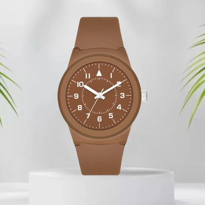 ETLIS MT-124 Brown Matte Dial Boys Analog Watch  - For Men