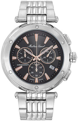 Mathey-Tissot H912CHRRN Swiss Made Neptune Chrono Black Dial Analog Watch  - For Men