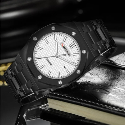 Trex POR-3001-WHITE-BLACK Portive Branded New Arrival Watch Trending Waterproof Watch For Men Analog Watch  - For Men