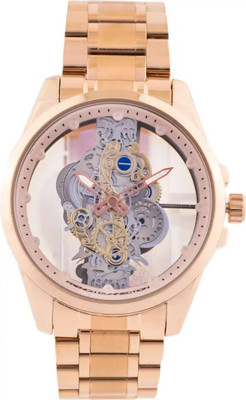 zyrowear skeleton round GLOWME analog watch for men. Analog Watch  - For Men
