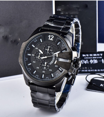 SHIV TRADER Black Stainless Steel Chronograph Watch for Mens premium Watch Analogue Men's Watch (Black Dial Black Colored Strap) Analog Watch  - For Men