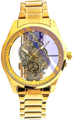 Glowme SkeletonRound Muskan Creations Analog Watch  - For Men