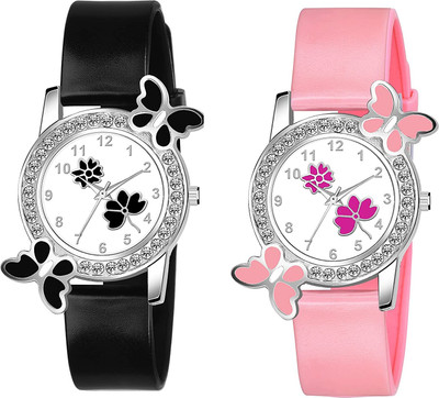 Hidelliya new bf black&pink Analog Watch  - For Women